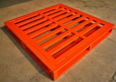 Palette recyclable réparable orange bleue forte en métal, 15 - 30kg