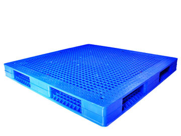 Les palettes en plastique réutilisables bleues durables avec le HDPE de Vierge/ont réutilisé pp