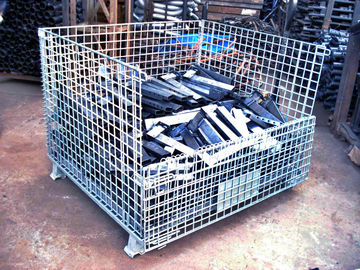 Cages en acier se pliantes de palette d'équipement empilable de transit avec en U