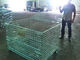 Cage en acier de palette de grillage soudée par transport avec la protection de couvercle de couverture
