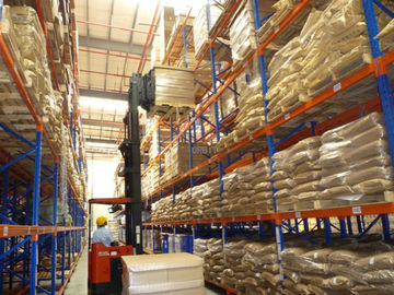 Stockage d'entrepôt rayonnant la palette résistante étirant les supports vigoureux solides